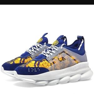 Versace Men's Baroque Print Chain Reaction Sneaker